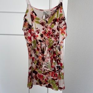 Lauren Conrad floral tank top